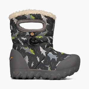 NWT Bogs Baby B-Moc Snow Boot Rain, Sharks-Dark Gray, 6 US Unisex Infant